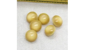6 boutons / 12MM / Jaune Bombé