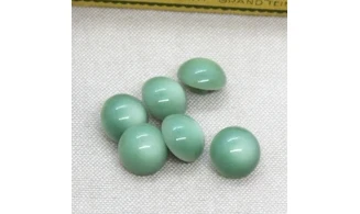 6 boutons / 14MM / Vert Bombé