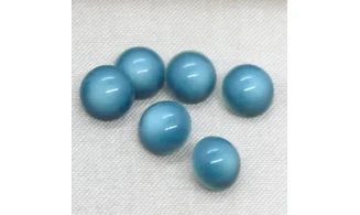 6 boutons / 14MM / Bleu Bombé