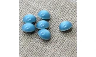 6 boutons / 14MM / Bleu Bombé