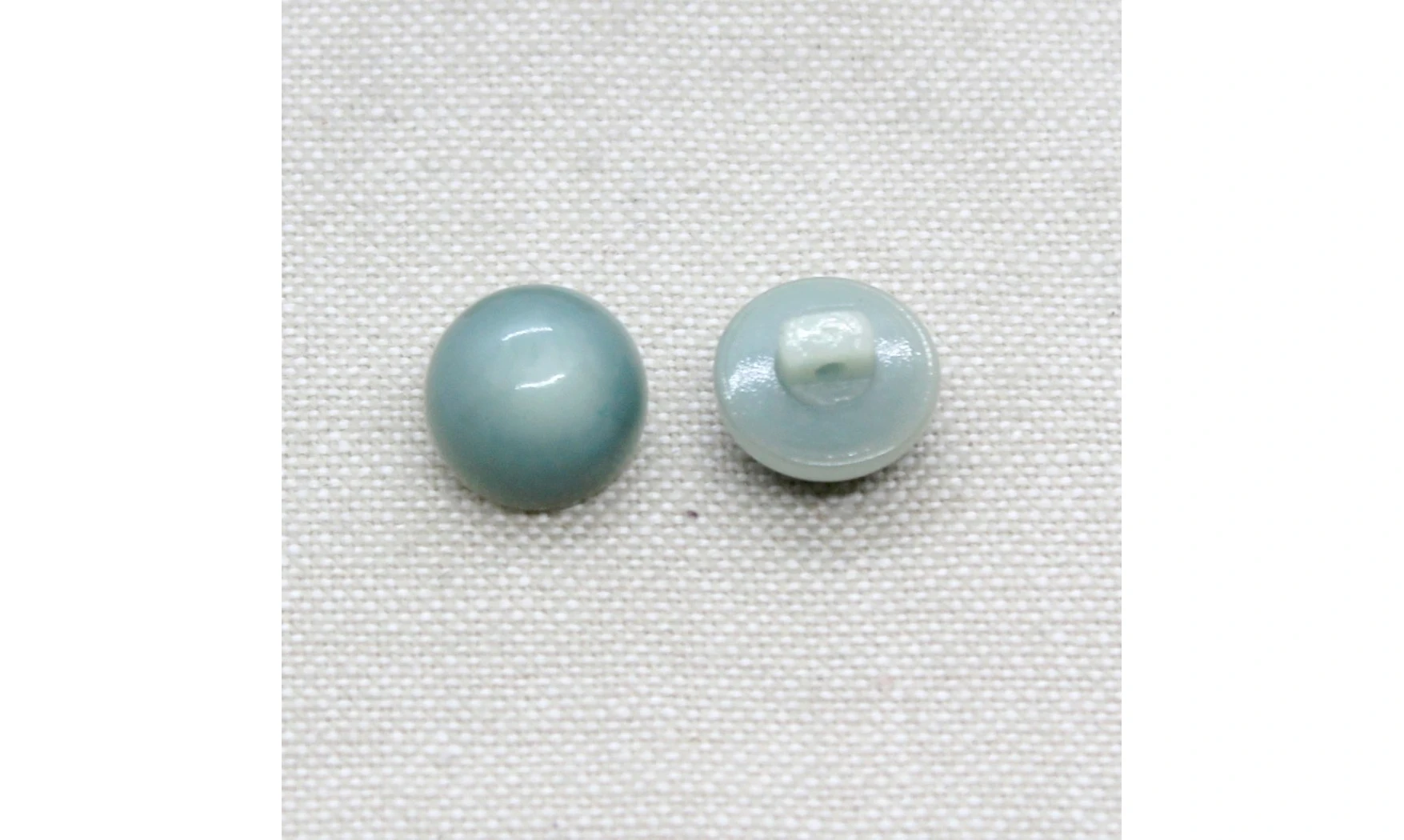 6 boutons / 12MM / Bleu verdatre Bombé