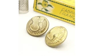 2 boutons / 25MM / Métal Armée de l'air