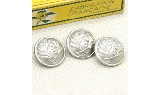 3 boutons / 23MM /Métal Police nationale