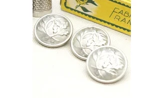 3 boutons / 23MM /Métal Police nationale