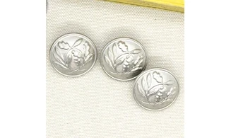 3 boutons / 23MM /Métal Police nationale