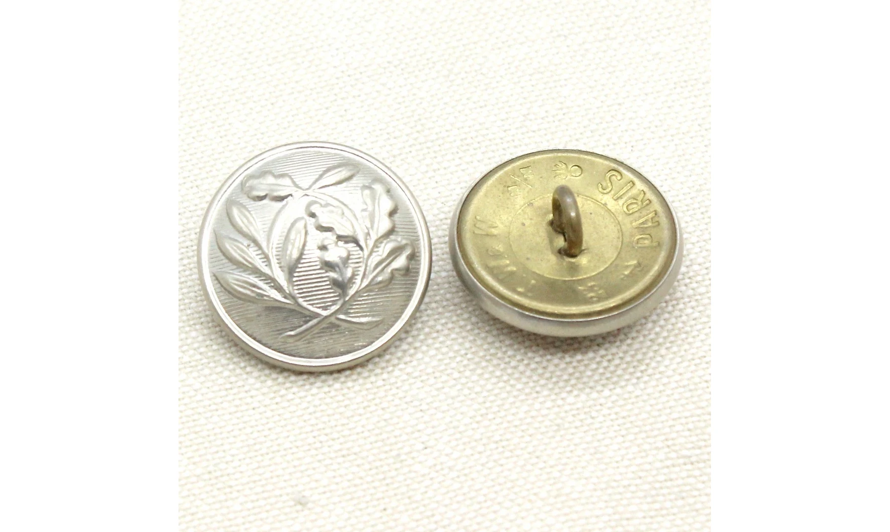 3 boutons / 23MM /Métal Police nationale