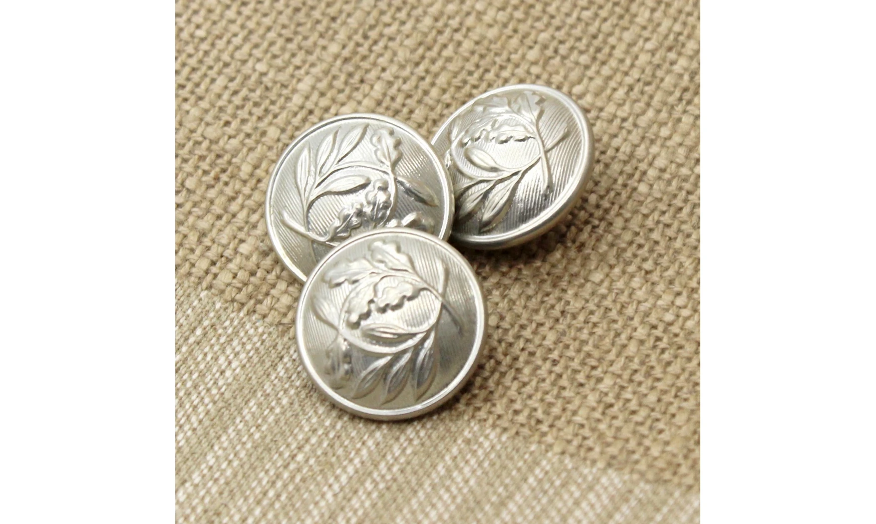 3 boutons / 23MM /Métal Police nationale