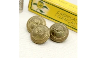 3 boutons / 21MM / Métal Gendarmerie