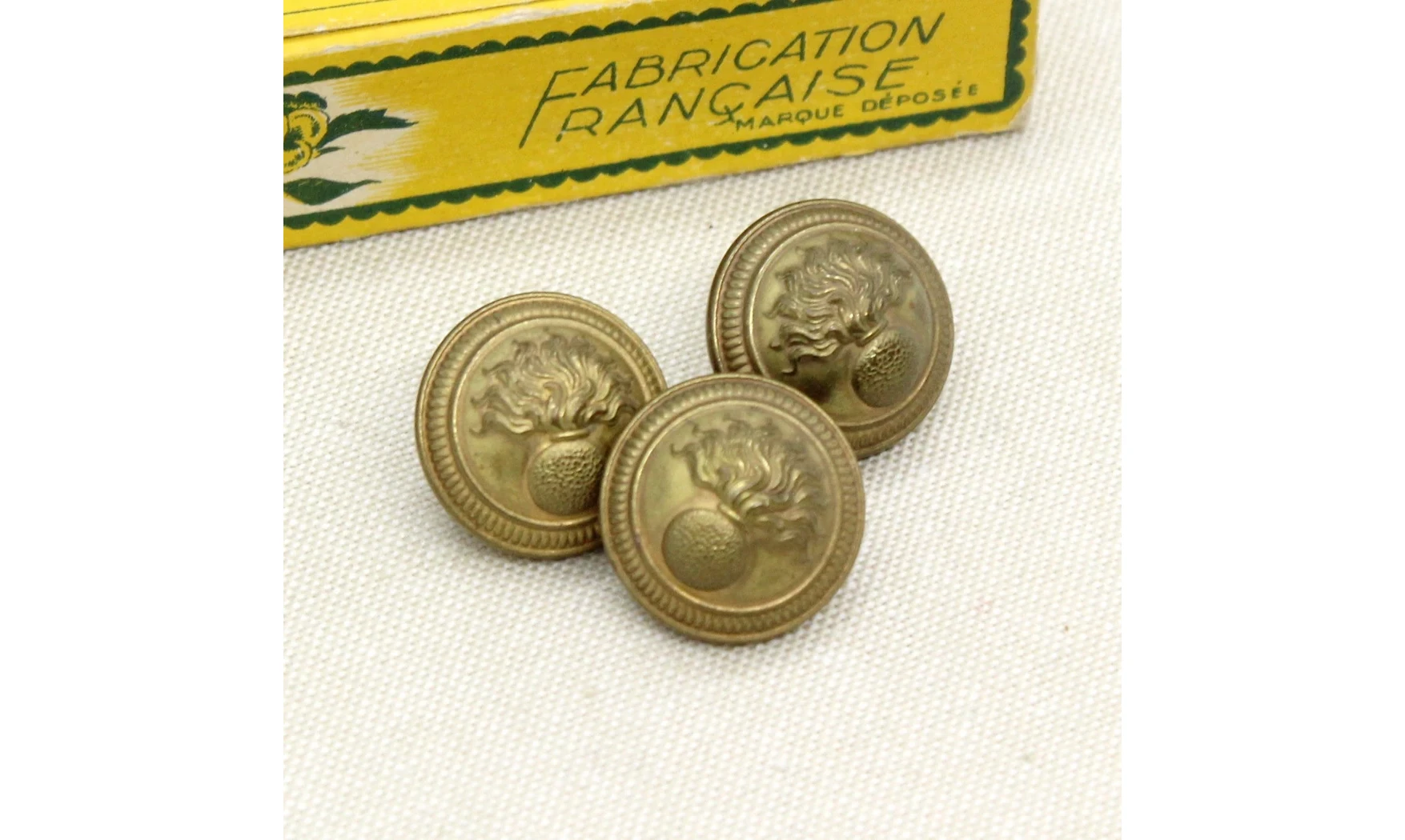 3 boutons / 21MM / Métal Gendarmerie