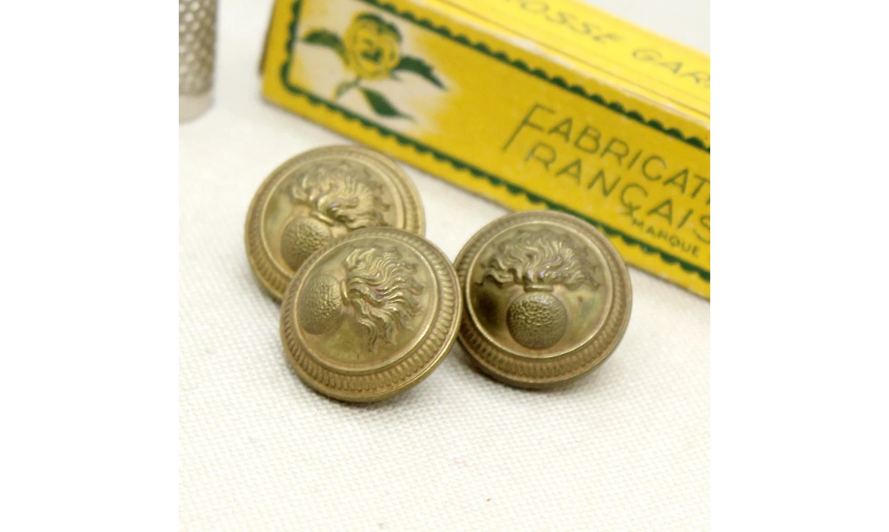 3 boutons / 21MM / Métal Gendarmerie