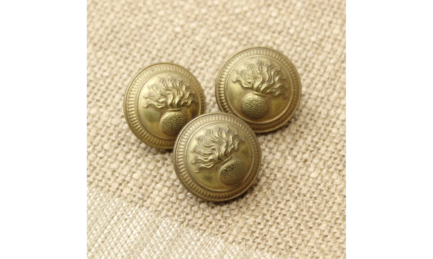 3 boutons / 21MM / Métal Gendarmerie