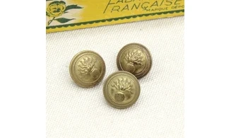 3 boutons / 15MM / Métal Gendarmerie