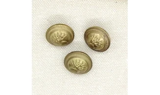 3 boutons / 15MM / Métal Gendarmerie
