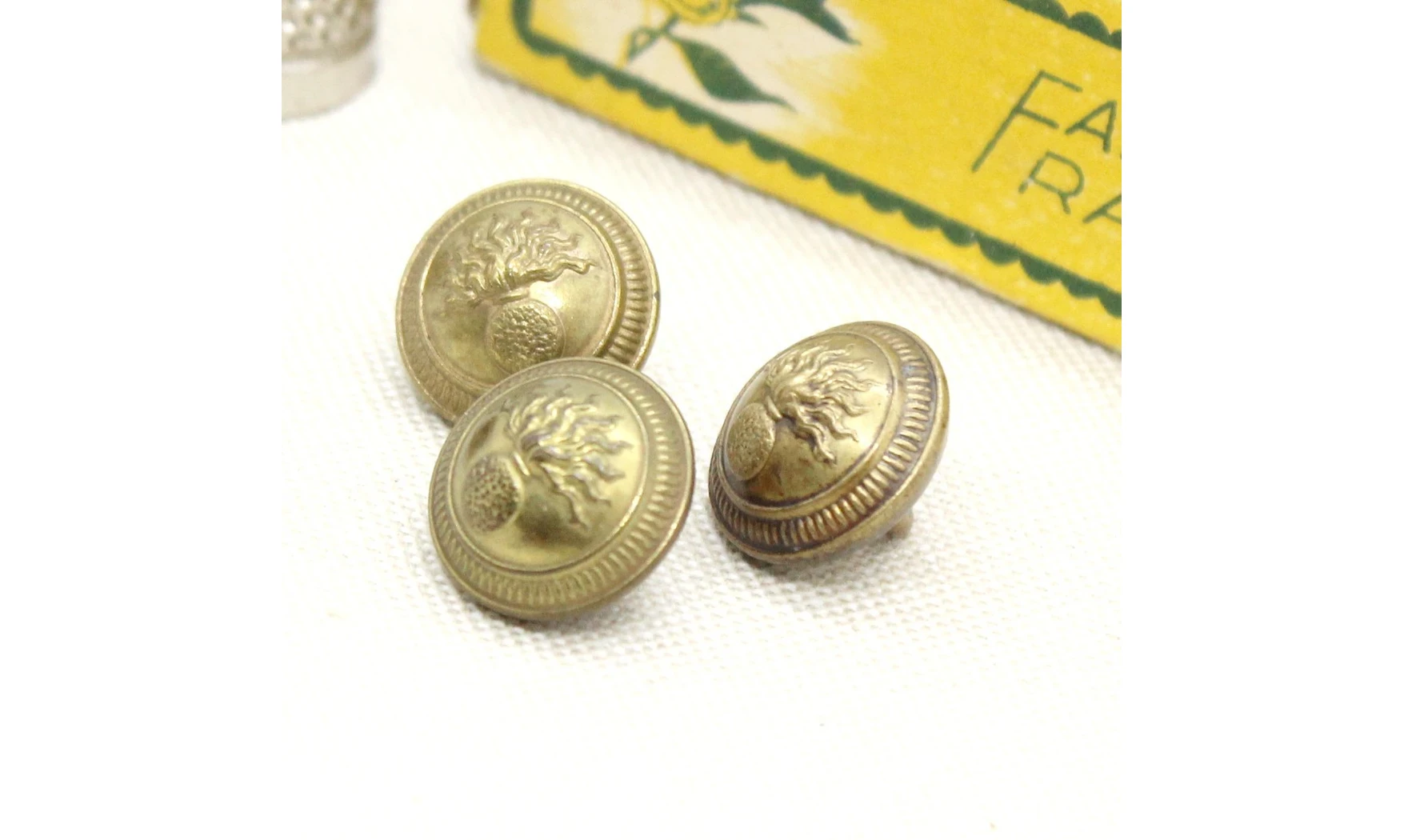 3 boutons / 15MM / Métal Gendarmerie