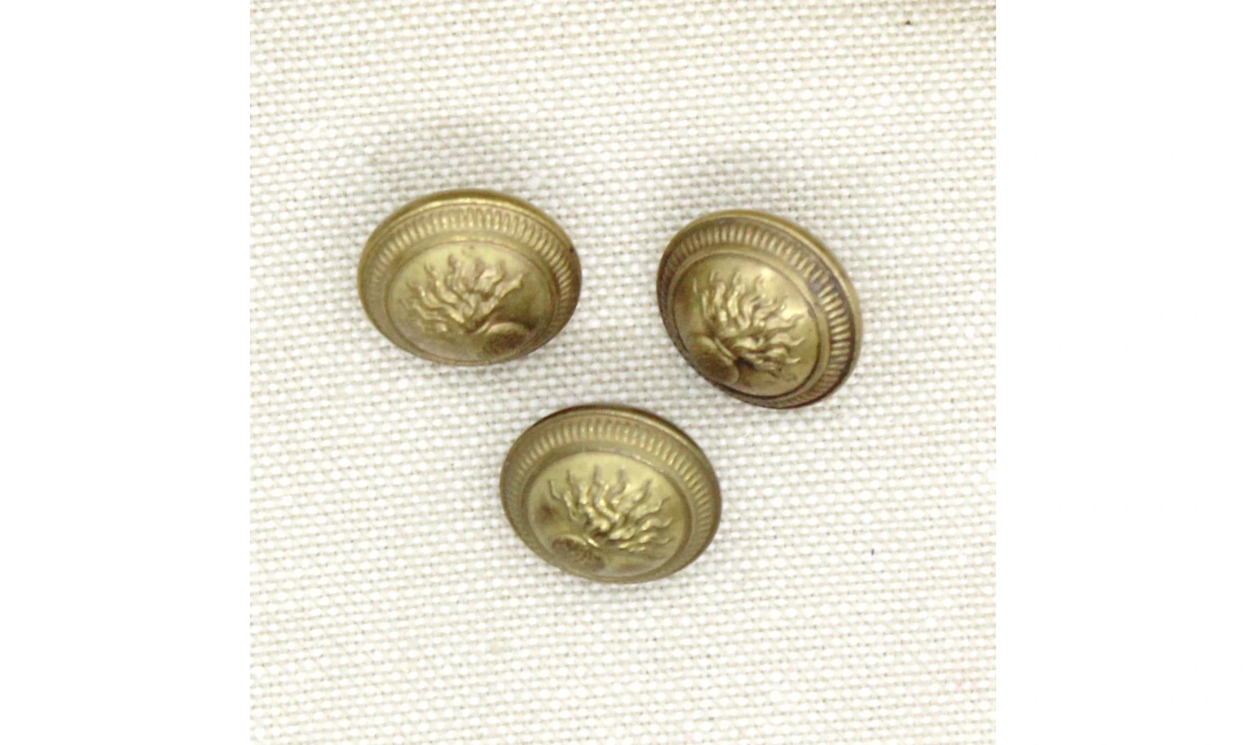 3 boutons / 15MM / Métal Gendarmerie
