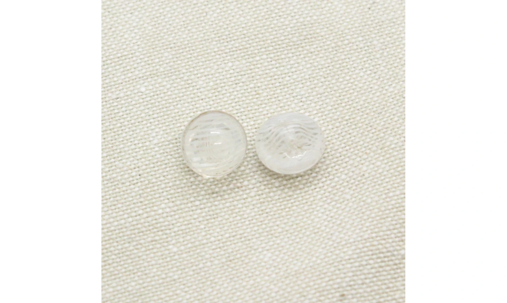5 boutons / 10MM / Verre transparent