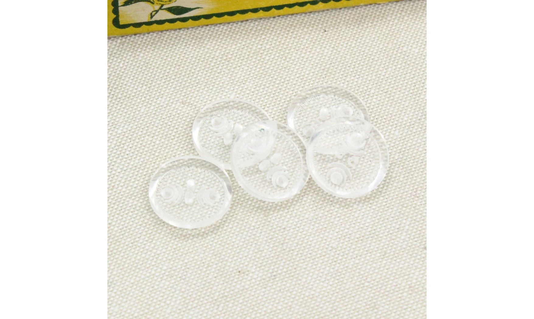 5 Boutons / 18MM / Lucite motif "Rose"