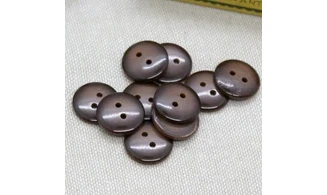 10 Boutons / 14MM / Brun