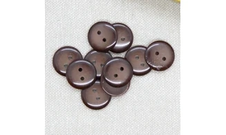 10 Boutons / 14MM / Brun