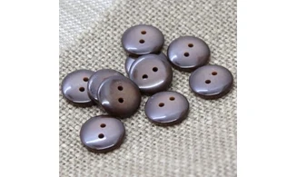 10 Boutons / 14MM / Brun