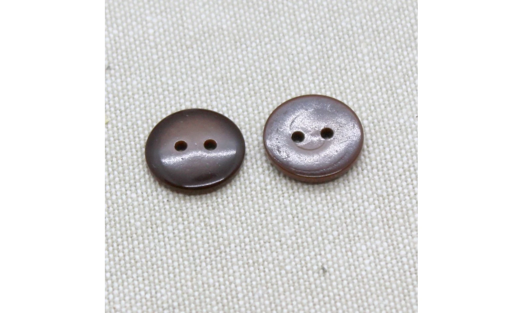 10 Boutons / 14MM / Brun