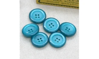 6 boutons / 17MM / Bleu