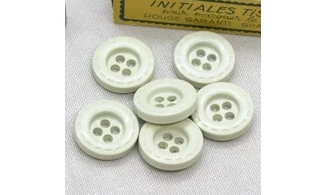 6 Boutons / 22MM / mastic "couture"
