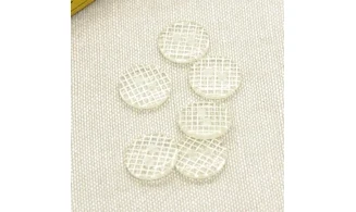 6 boutons / 14MM / Transparent