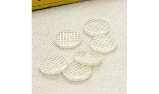 6 boutons / 14MM / Transparent