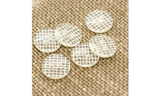 6 boutons / 14MM / Transparent