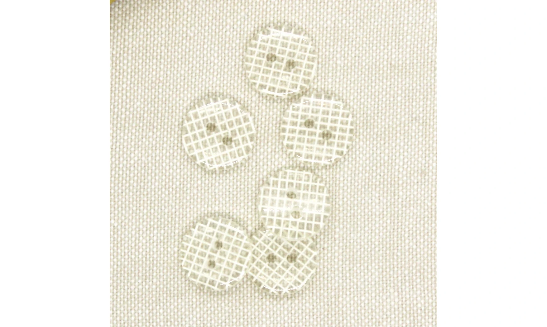 6 boutons / 14MM / Transparent