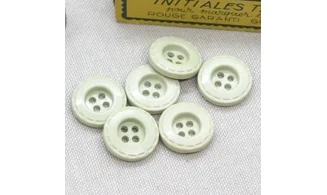6 Boutons / 18MM / mastic "couture"