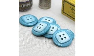 6 boutons / 22MM / Bleu