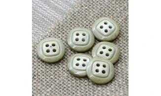 6 boutons / 15MM / Vert