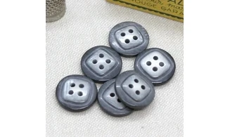 6 boutons / 18MM / Gris