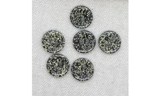 Boutons VINTAGE / 12MM / Noir"Paillette"