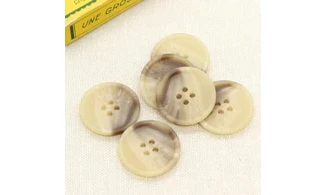 6 boutons / 25MM / Brun