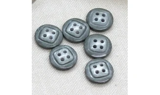 6 boutons / 15MM / Gris Vert