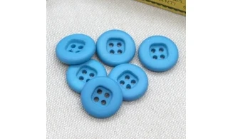 6 boutons / 18MM / Bleu