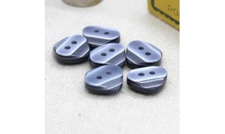 6 boutons / 12MM / Gris Violet
