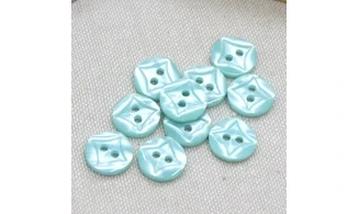 10 Boutons / 12MM / Bleu