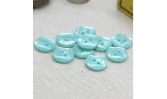 10 Boutons / 12MM / Bleu
