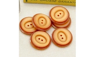 6 Boutons / 26MM / Orange
