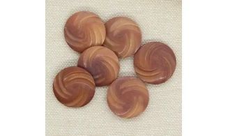 6 boutons / 19MM / Brun