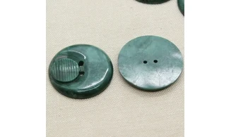 6 Boutons / 35MM / Vert marbré