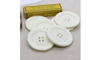 6 Boutons / 50MM / Crème