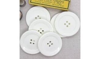 6 Boutons / 50MM / Crème
