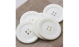 6 Boutons / 50MM / Crème