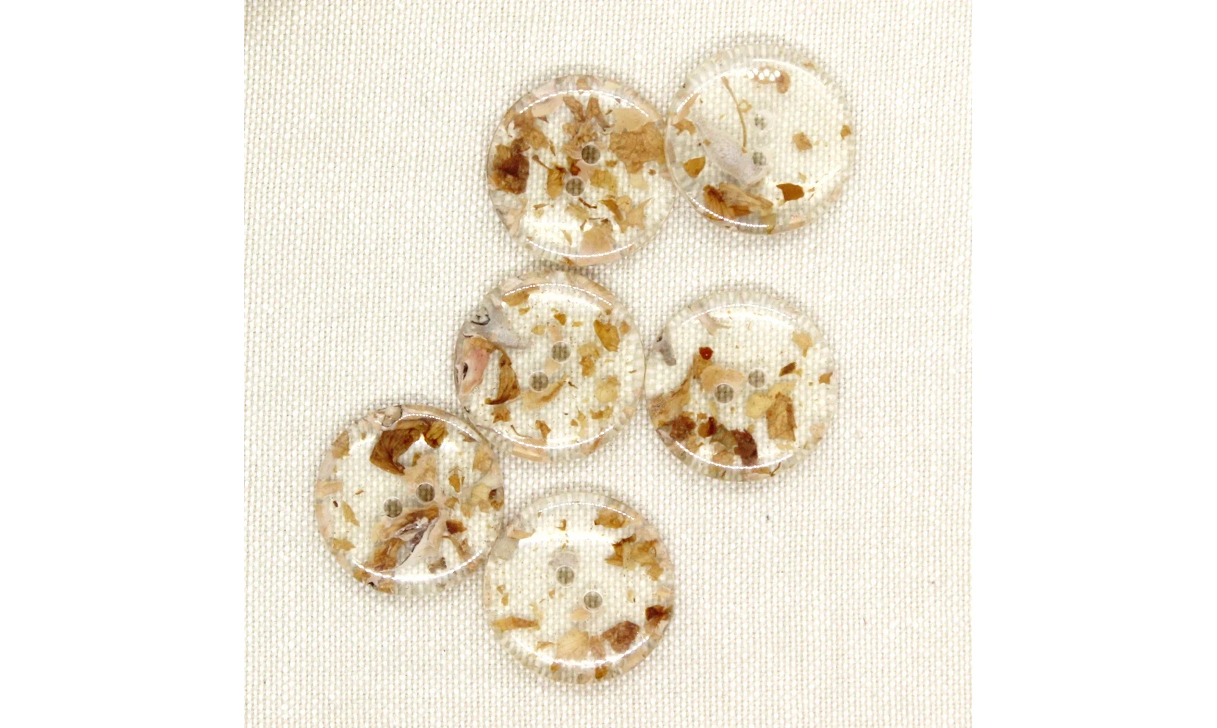 6 boutons / 18MM / Brun