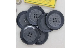 6 Boutons / 50MM / Noir